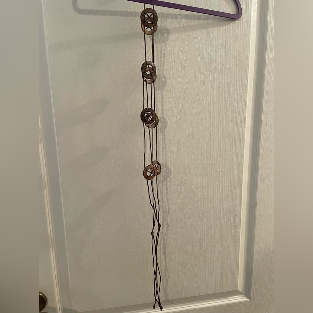 Vintage String & Coconut Belt 61 inches